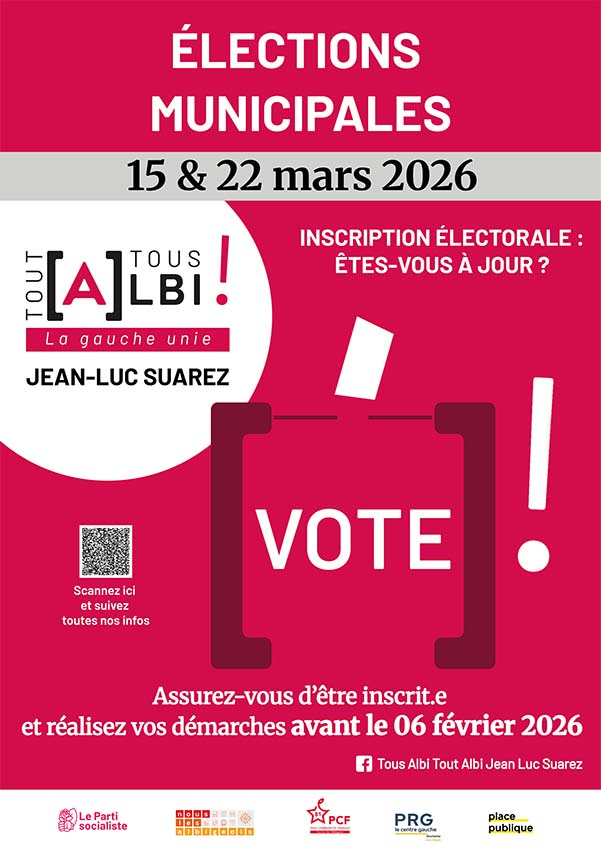 Affiche inscription vote