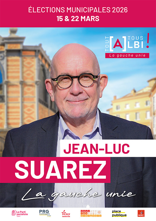 Affiche officielle de la campagne municipale de Jean-Luc Suarez